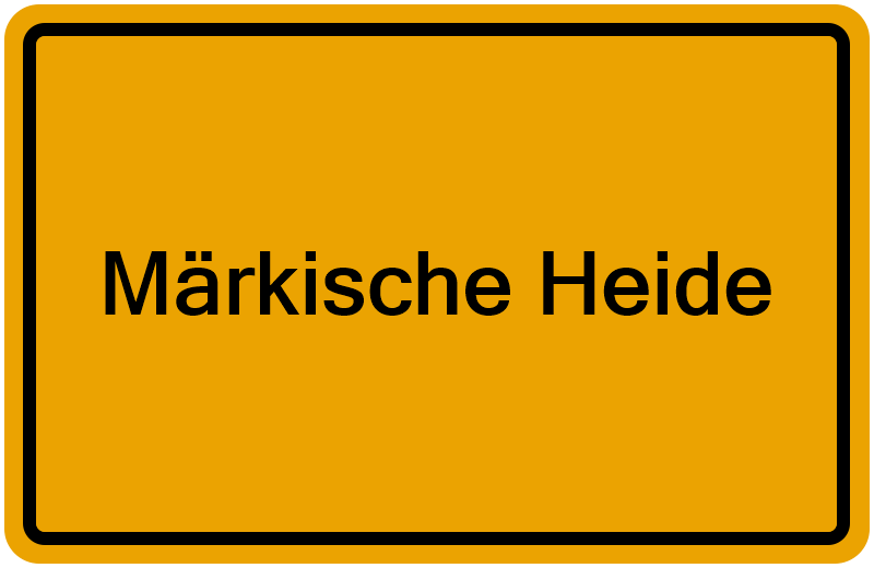 Handelsregister Märkische Heide